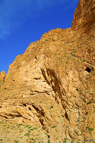 Em todra áfrica morocco o atlas seca montanha — Fotografia de Stock