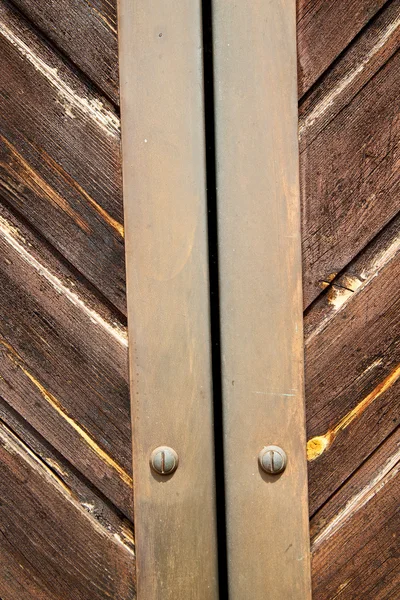 Stripped paint  door    in  traditional  texture nail — Stock Photo, Image