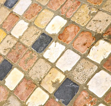 çinilerini varano soyut kaldırım içinde ve  