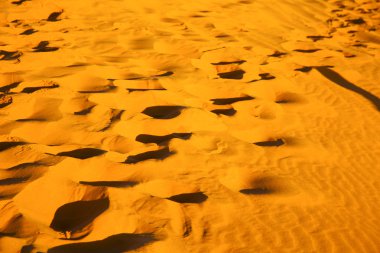 Afrika kahverengi kumul Sunrise