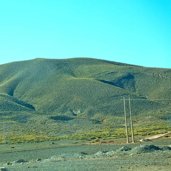 Arbusto en valle morocco africa el atlas seco montaña — Foto de Stock