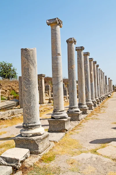 Perge construção antiga na ásia peru templo romano — Fotografia de Stock