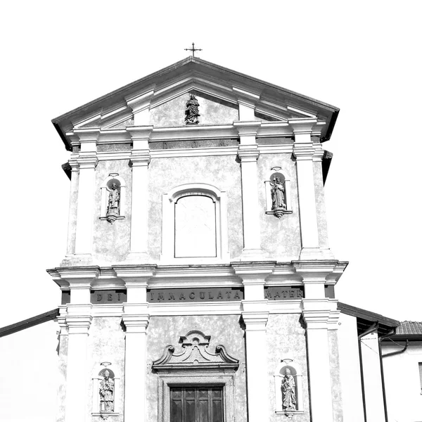 Orange    in italy europe milan     religion and sunlight old ar — Stock Photo, Image