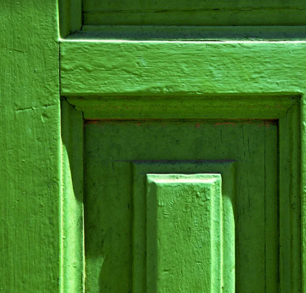 Lanzarote abstrakte Tür Holz grün Spanien — Stockfoto