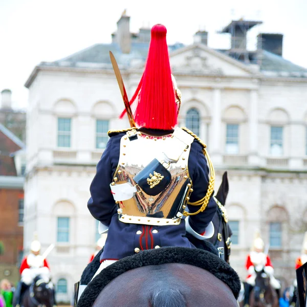 En Londres caballo de Inglaterra y caballería para la reina —  Fotos de Stock