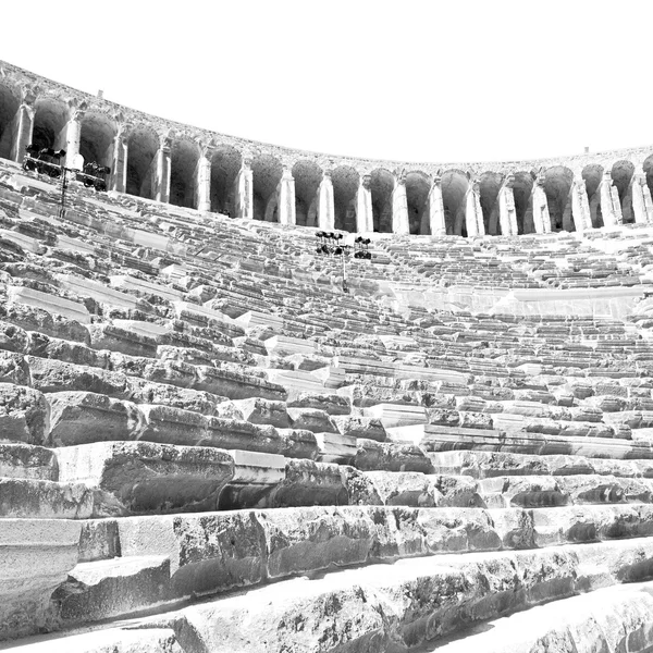 En dinde europe aspendos le vieux théâtre texture abstraite de st — Photo