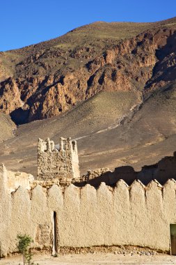   Afrika Fas eski inşaat tuğla duvar