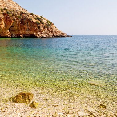 Asya thurkey antalya Likya'nın yolu su kayalar ve gökyüzü n yakınındaki