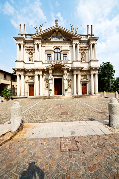 Columna vieja en la religión milan y la luz del sol — Foto de Stock