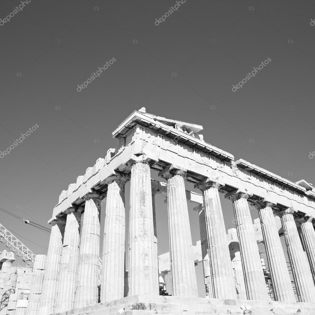 historical   athens in greece the old architecture and historica