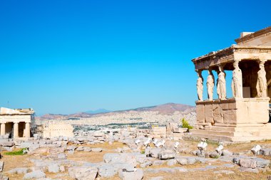 heykel Akropolis Atina eski mimari 