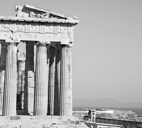 아크로폴리스와 역사적인 아테네 그리스 오래 된 아키텍처 — 스톡 사진
