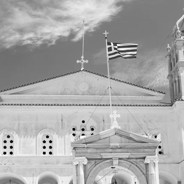 I paros Kykladerna Grekland gamla arkitektur och grekisk by th — Stockfoto
