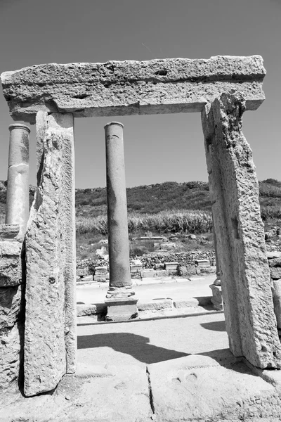 Perge old construction in asia turkey the column  and the roman — Stock Photo, Image