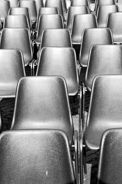 Empty seat in italy europe background black  texture — Stock Photo, Image