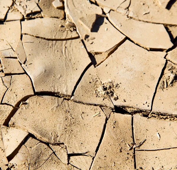 Brauner trockener Sand in der Sahara Wüste Marokko Afrika Erosion und Abstr — Stockfoto