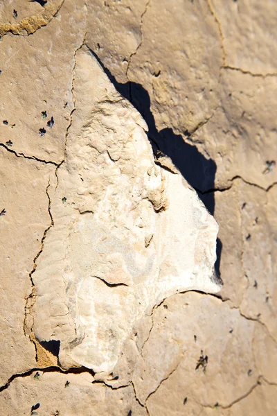 在撒哈拉沙漠石岩石棕色干砂 — 图库照片