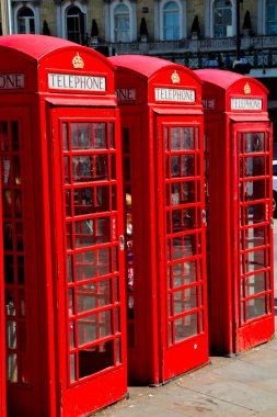 İngiltere'de Londra klasik İngiliz telefon 