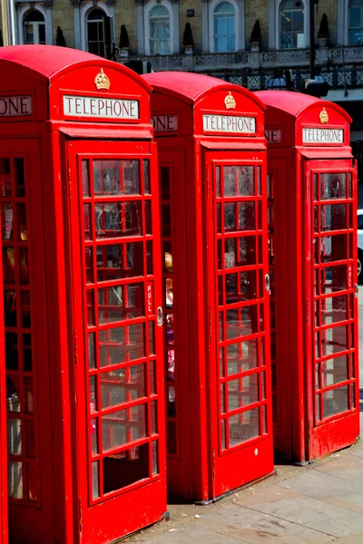 Telefone em Inglaterra Londres clássico britânico — Fotografia de Stock