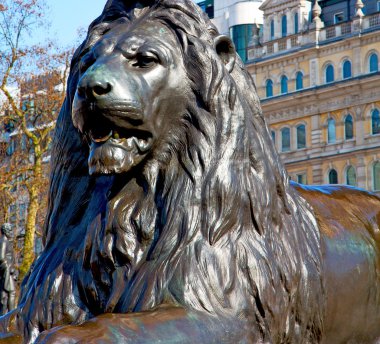 Mermer ve heykeli eski Londra İngiltere'de