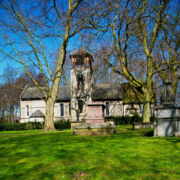 墓地のイギリスのヨーロッパの古い建築と歴史 — ストック写真