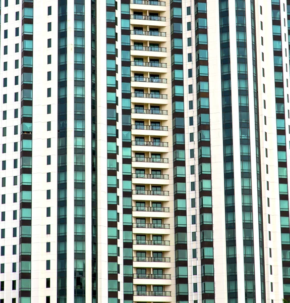 Thailand reflex of some gray palace in a window terrace — Stock Photo, Image