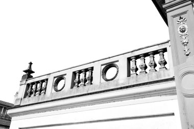 Avrupa İtalya ve mermer ülkede soyut eski sütun 