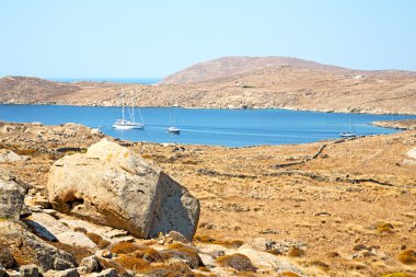 delos Yunanistan historycal Akropolis tapınağında ve 