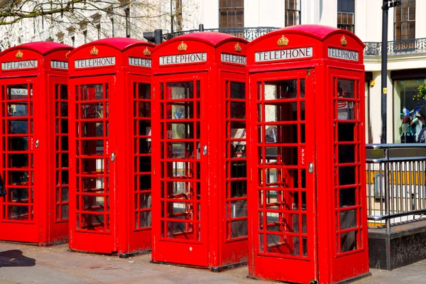 Telefone em Inglaterra ícone britânico — Fotografia de Stock
