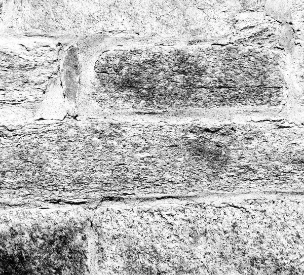 Cracked  step   brick in  italy old wall and texture material t — Stock Photo, Image