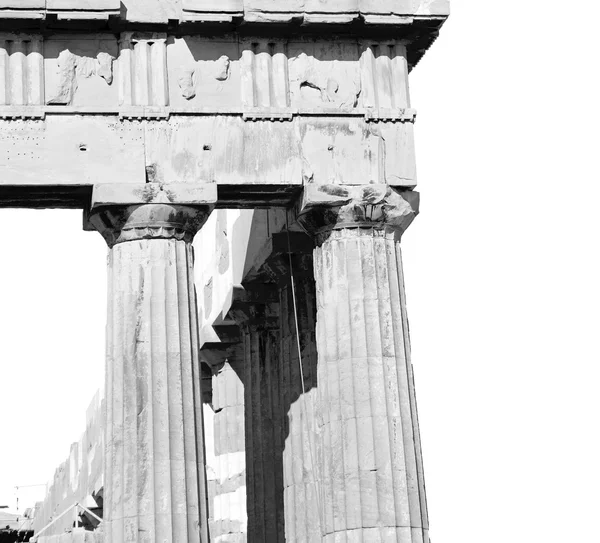 Αθήνα στην Ελλάδα την παλιά αρχιτεκτονική και ιστορικός τόπος μέρος — Φωτογραφία Αρχείου