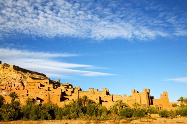 Afrika Fas eski inşaat ve  