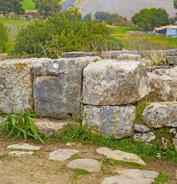 Volubilis v Africe Maroko staré ulice — Stock fotografie