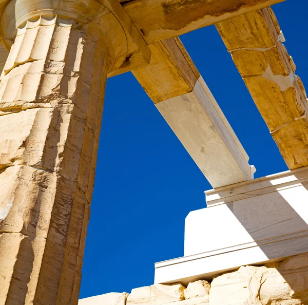 帕台农神庙和历史雅典希腊旧仓库 — 图库照片
