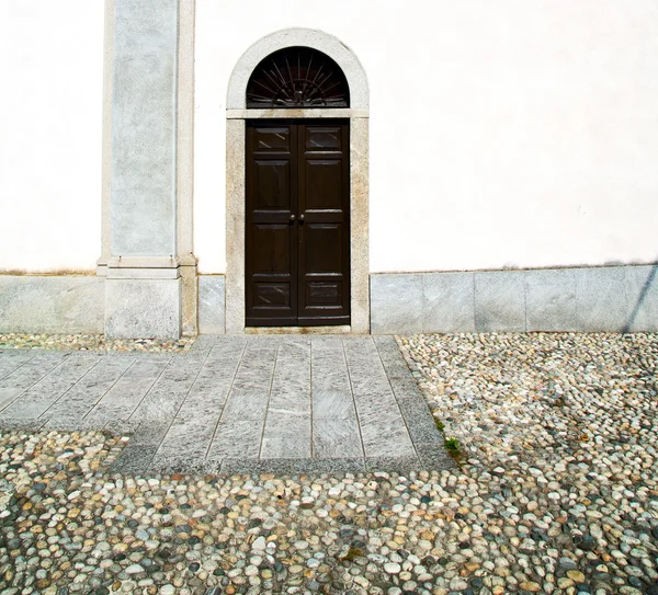 Arquitectura antigua en italia Europa milan religión y la luz del sol — Foto de Stock