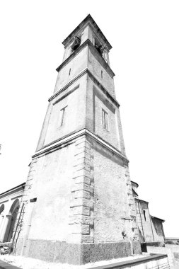 anıt Saat Kulesi İtalya Avrupa eski taş ve çan