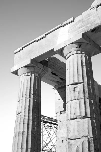Athens na grécia a parte velha da arquitetura e do lugar histórico — Fotografia de Stock