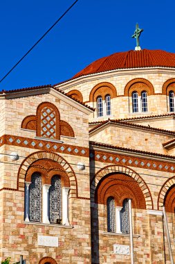 Atina'da cyclades mimari gökyüzü