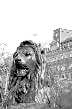 Mermer ve heykeli eski Londra İngiltere'de