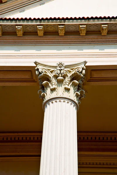 Abstract old column in   marble brick — Stock Photo, Image