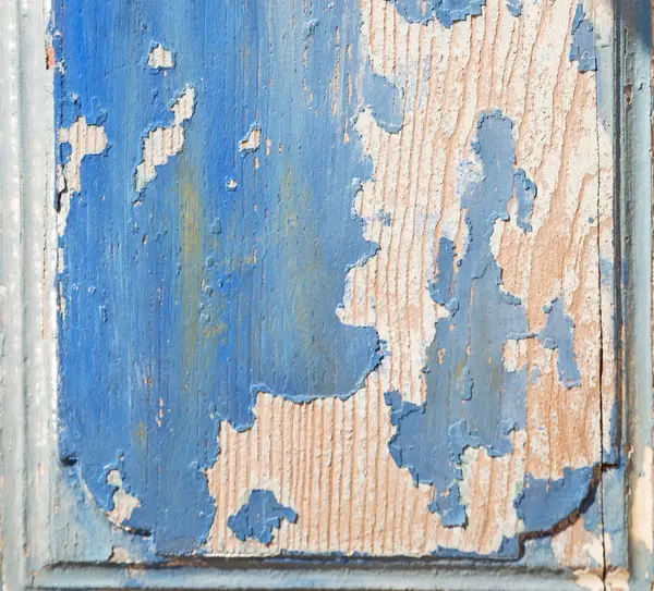 Greece home texture di una vecchia porta in legno antico blu a santori — Foto Stock