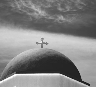 Avrupa Yunanistan bir haç bulutlu gökyüzü