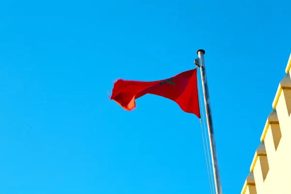 Integetett zászló, a pártázatos hullám Tunézia — Stock Fotó