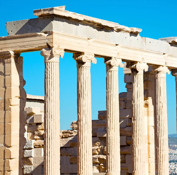 Статуя акрополь athens место и исторические в Греции й — стоковое фото