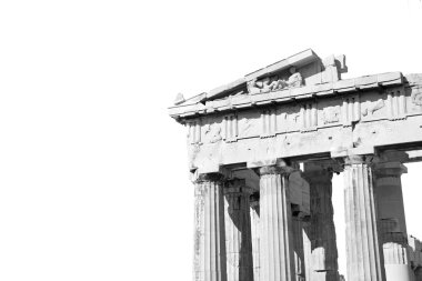 tarihsel Atina'da Yunanistan eski mimari ve historica