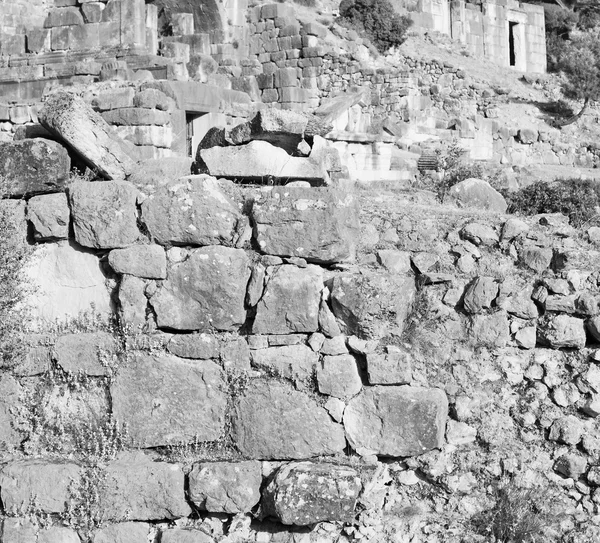 Ruins stone and theatre in  antalya  arykanda turkey asia sky a — Stock Photo, Image