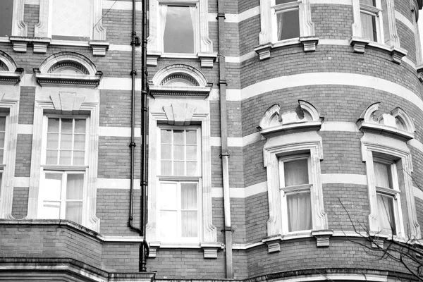 window in europe london old red brick wall and      historical