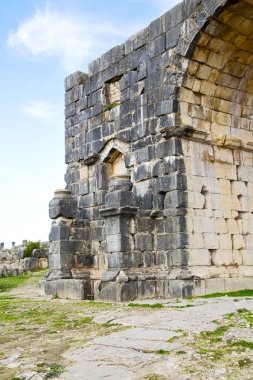 anıt ve site Volubilis Fas Afrika kötüleşti