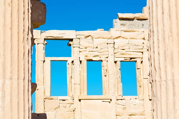 Європа Афіни в давній архітектурі — стокове фото