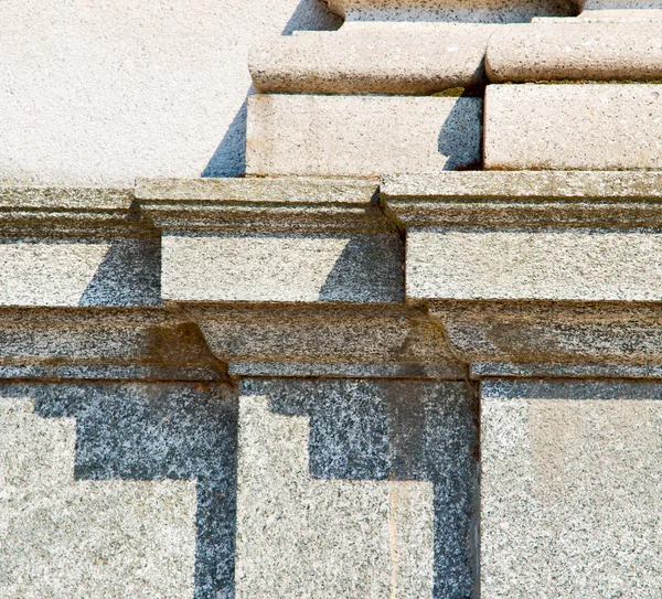 Abstrakte alte Säule im Land Europa Italien und Marmor — Stockfoto